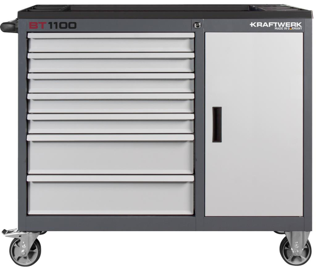 Preview: Kraftwerk Werkstattwagen Basic Line BT 1100 mit Schrank leer
